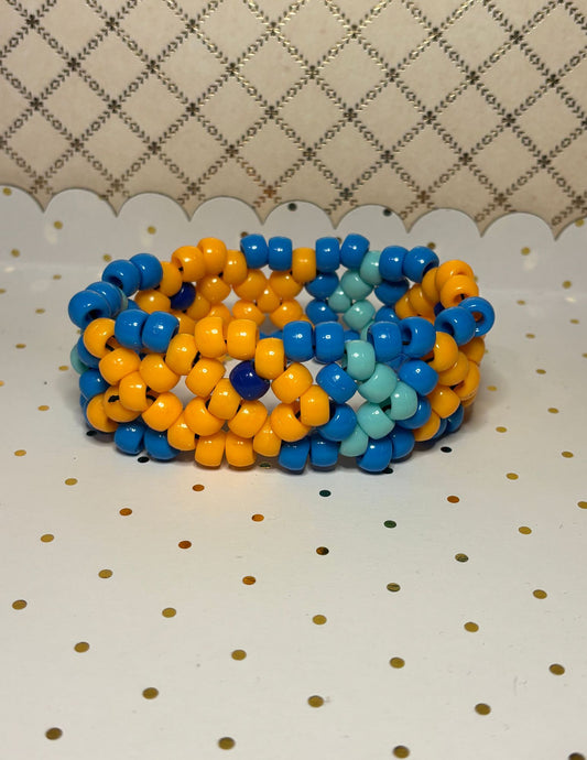 Fish Beaded Kandi Cuff Bracelet